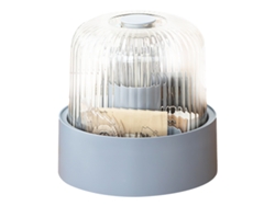 Organizador de pinceles de maquillaje giratorio azul (19x18x18cm) Kofihety