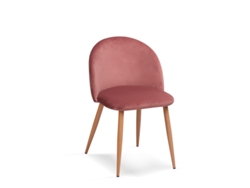 Conjunto de 4 Cadeiras de Jantar Estilo Vintage Cor Rosa Maquiagem Modelo Mercedes FURNITURE STYLE