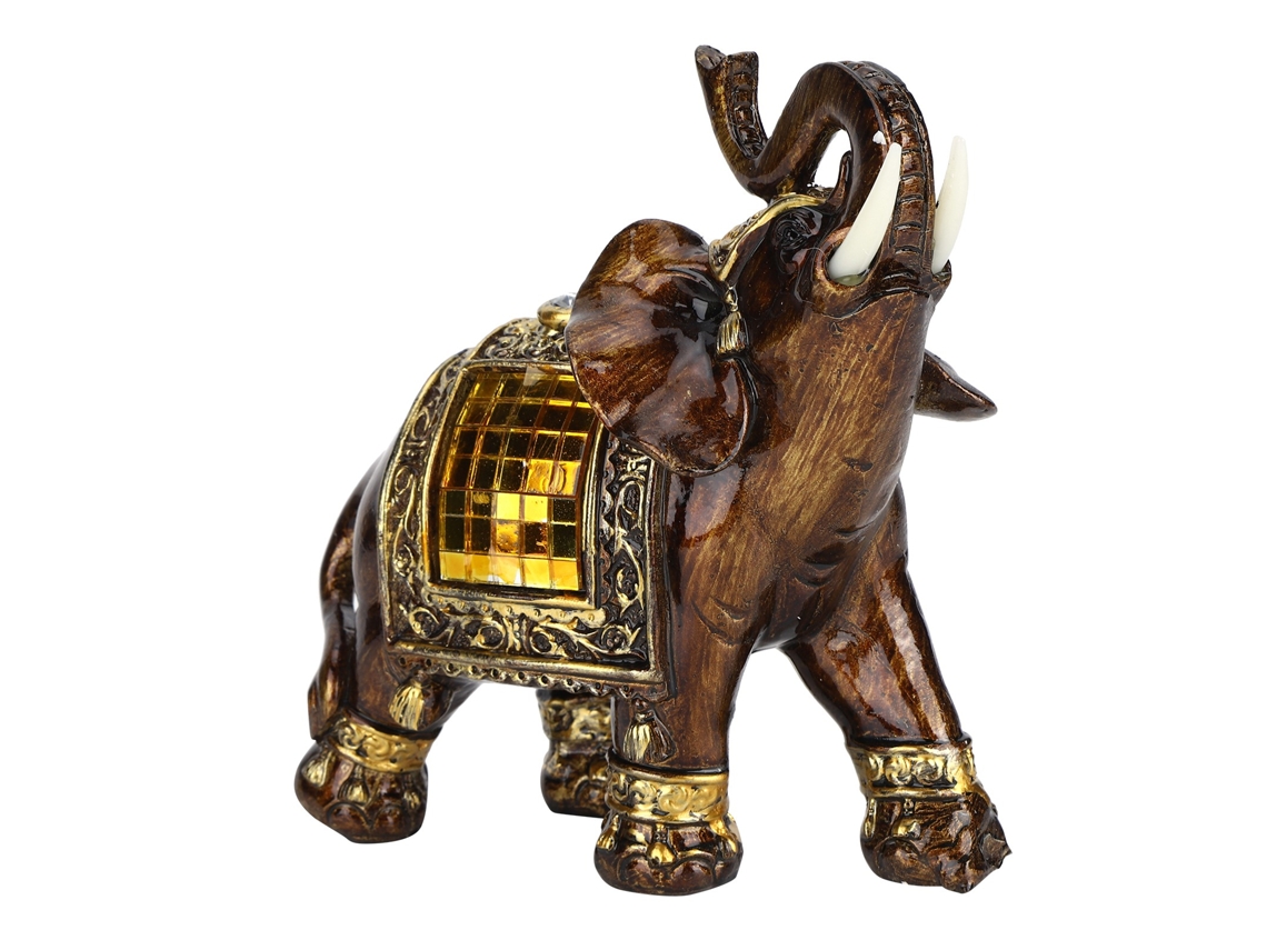 Estatuas decorativas de elefantes de resina para hogares medianos