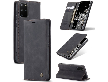 Carcasa Samsung S20 Plus Livro Caseme Elite Negro