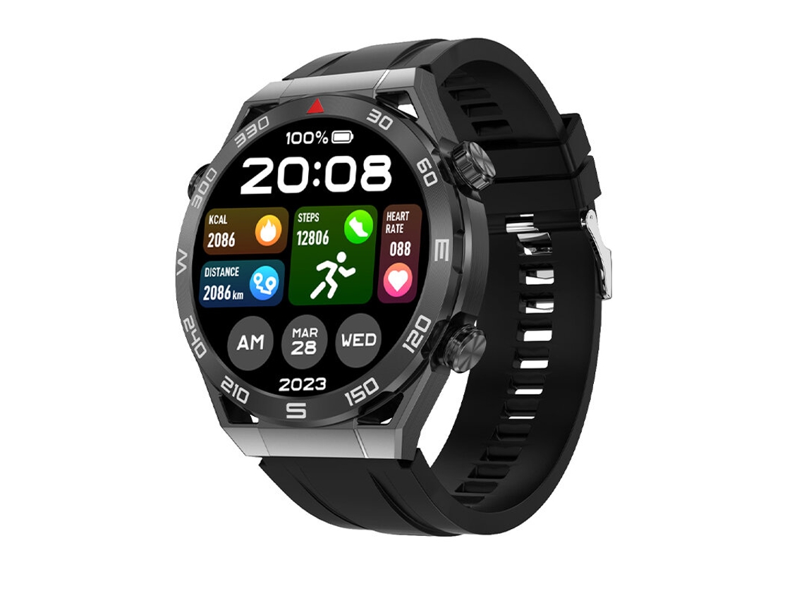 Reloj Inteligente Black-dt Ultra Mate Con Pantalla Hd De 1,5inch,bluetooth,llamadas,ppgecg,frecuencia Cardíaca,gps,ip68,resistente Al Agua