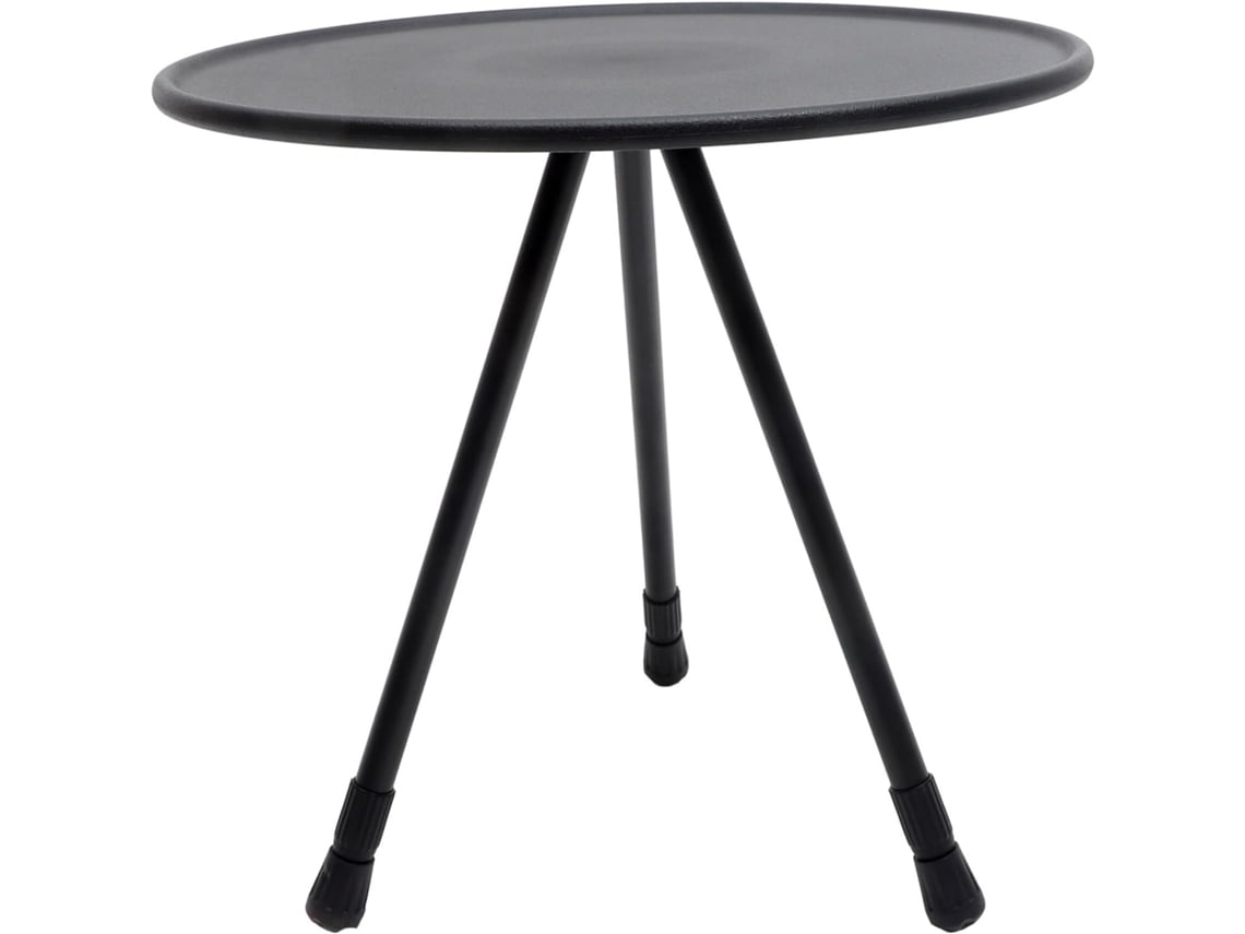 Mesa De Camping Plegable De Acero Inoxidable Negro, Pequeña, Portátil Y Duradera Para Actividades.