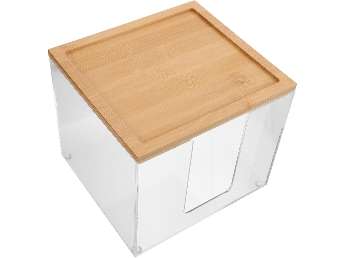 Organizador Rectangular De Pañuelos Húmedos De Acrílico, Caja Para Toallas Faciales