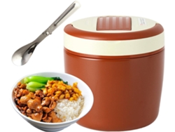 Bolsa térmica para comida caliente, a prueba de fugas, ideal para viajes y senderismo, con cuchara y bolsa incluidas - Slowmoose