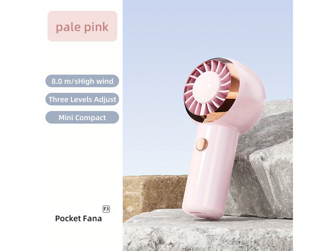 Ventilador De Bolsillo De Tres Velocidades, Potente Y Portátil, Ideal Para Aventuras Al Aire Libre, De Tamaño Mini, Fácil De Usar Y Muy Dura