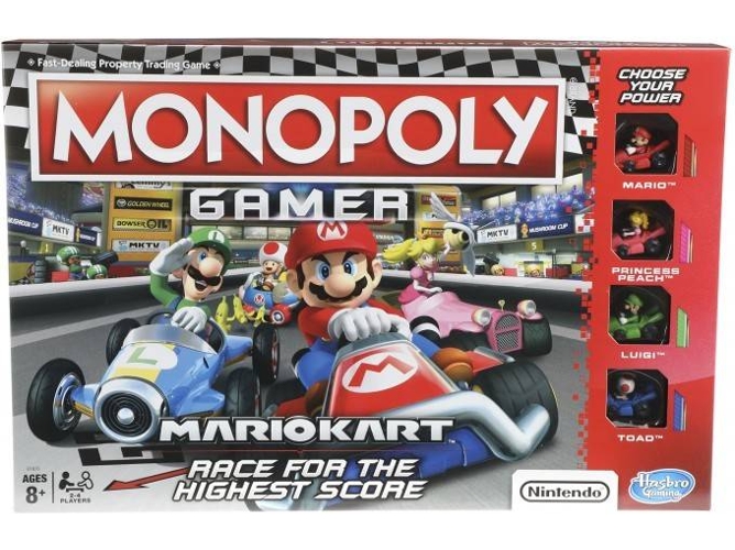Juego de Mesa Monopoly Gamer Mario Kart (Inglés - Edad Mínima: 8)