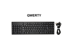 Teclado Baoj-2026 para canhotos, 109 teclas, USB, ergonômico, plug and play, ideal para escritório, contabilidade e design.