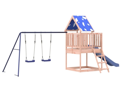 Parque Infantil De Exterior VIDAXL Marrón Madera