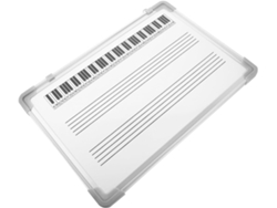 Pizarra blanca educativa de doble cara para partituras musicales, borrable en seco, aleación de aluminio. SFUSHOS