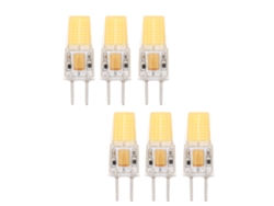 2026-bombilla Gy6.35 5w Ahorro Energía Cob Protección Ojos Luz Natural 6pcs Ac Dc12v Para Lámpara Techo Pared Mesa