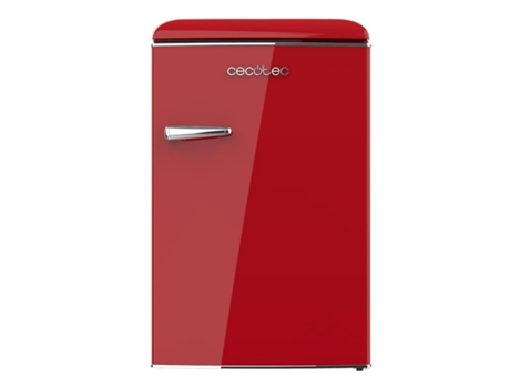 Mini Nevera Retro de 110 L Bolero CoolMarket TT Origin 110 Red E Mini Frigorífico Clase E ICEBOX LED Interior Tirador Cromado Bandejas cristal Abri...