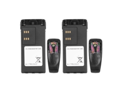 2 Baterías Recargables De 7,4 V Y 1800 Mah Para Radios De Comunicación Gp140, Gp320 Y Gp328 Con Clips Para Cinturón (ip68).