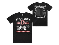 Tenacious D Spicy Meatball Tour T-shirt Rockinstone Unisex Adults Best Sellers Size:xl
