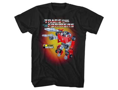 Camiseta ROCKINSTONE de Transformers de Sideswipe de Box Art (S)