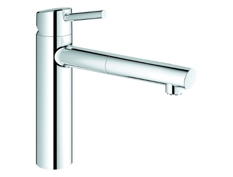 Mezclador monomando de fregadero GROHE Concetto de caño medio-alto, regulador de chorro extraíble,