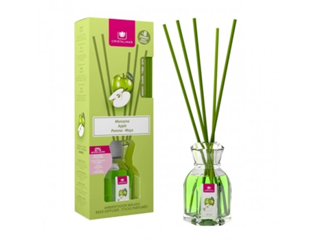 Ambientador CRISTALINAS Reed Diffuser 40Ml Apple Difusor de Aroma Frasco de Perfume/Fragrância Transparente