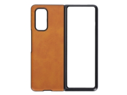Capa De Couro Para Xiaomi Mix Fold Tela Dobrável Abs Proteção Anti-queda Marrom