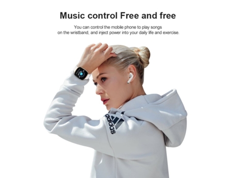 Smartwatch Rastreador de monitor de fitness femenino a prueba de agua de presión arterial masculina para Android Ios Gold