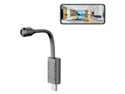 Mini cámara de seguridad HD 1080P con visión nocturna, detección de movimiento y visualización remota. Compatible con Android/iOS y PC. 128 g. Color negro. Bestvite.