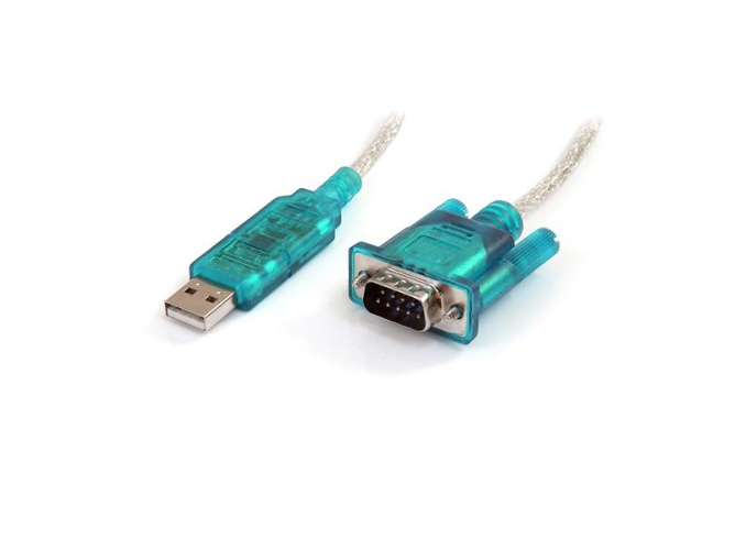 Cable Adaptador STARTECH.COM ICUSB232SM3 DB-9 USB 2.0 A Azul y Transparente