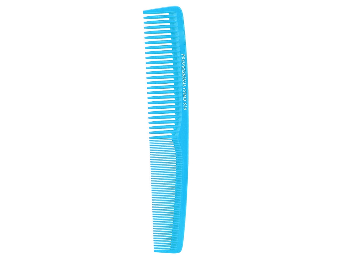 Peine Para Pelo Grasiento Clásico Peine De Peluquería Peine De Recorte Peine De Estilo Con Dientes Anchos (azul)