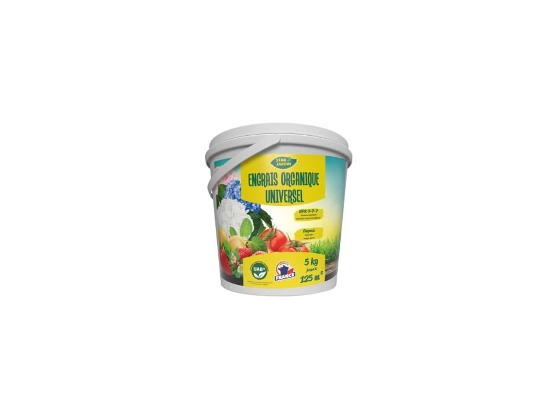 Fertilizante genérico universal completo UAB 777 en cubo de 5 kg Star Jardin Generique