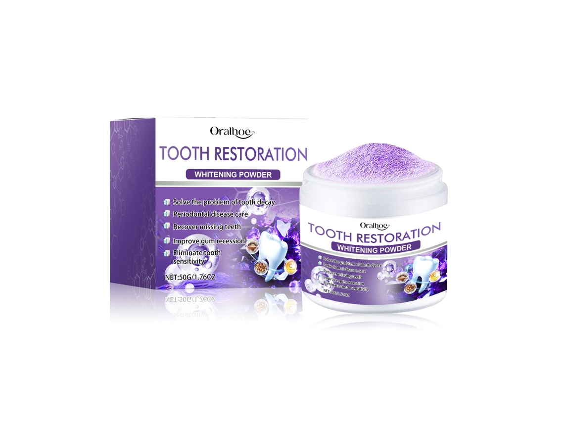 Polvo blanqueador reparador de dientes Worten Purple