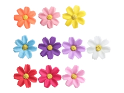 50 piezas de cabezas de flores artificiales mixtas Slowmoose