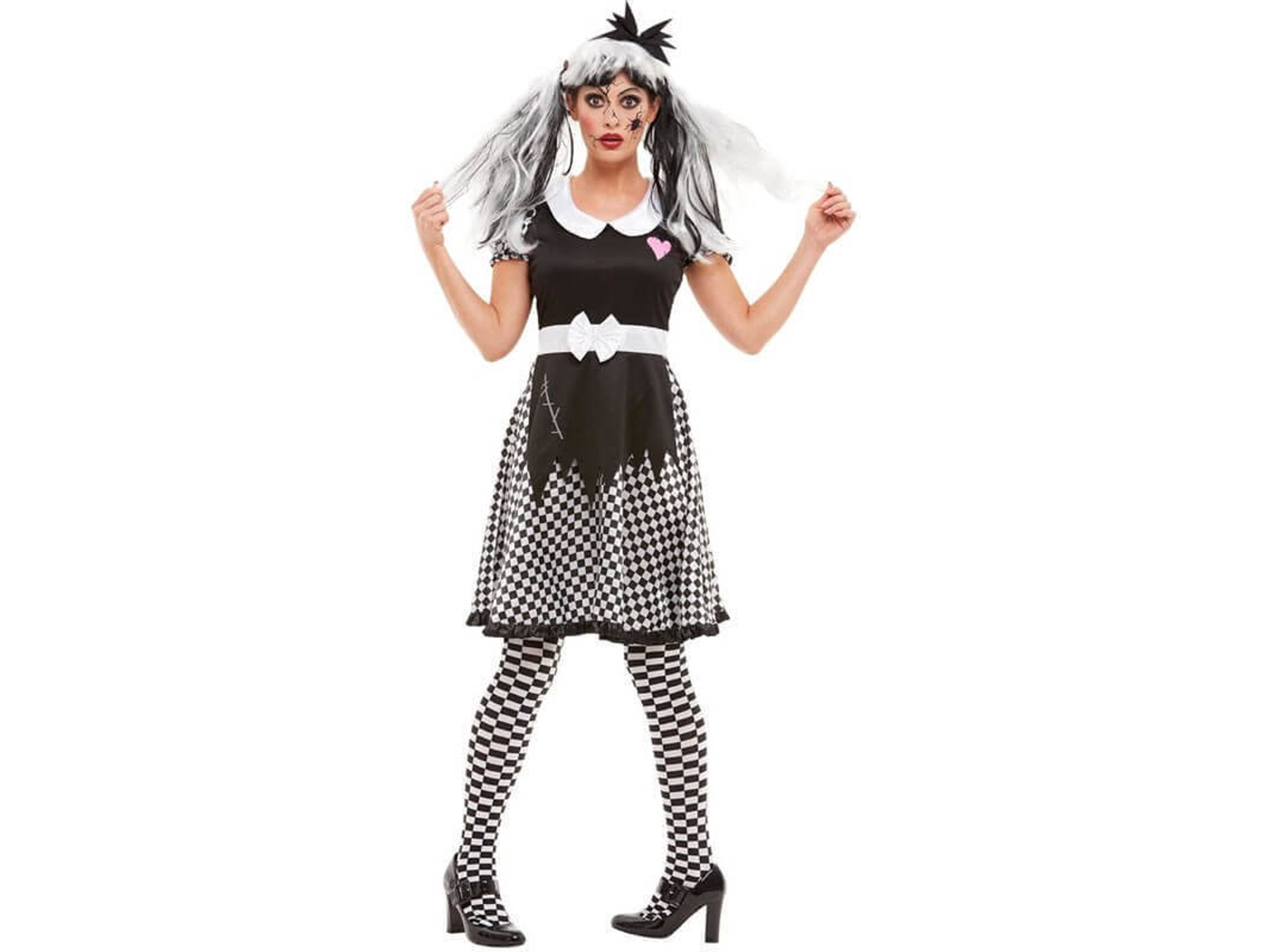 Disfraz de Mujer DISFRAZZES Muñeca Rota (Talla: XS)