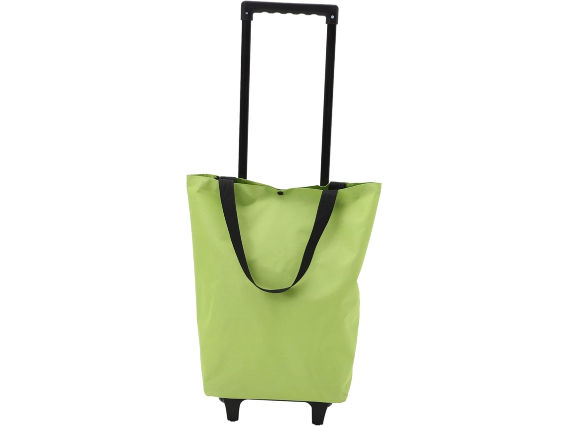 Carrinho Dobrável Com Rodas E Alça Extensível, Bolsa De Compras Leve E Espaçosa, Carrinho De Compras Portátil.