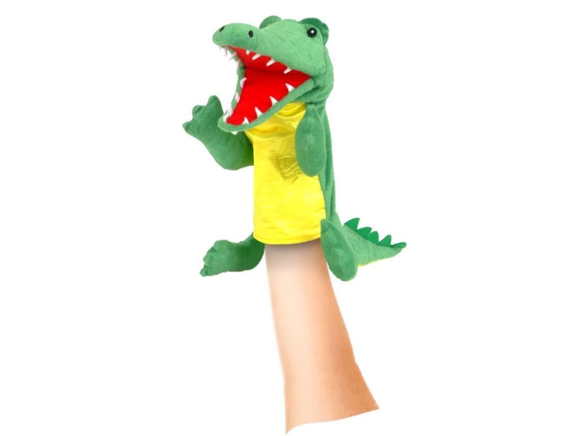 Marioneta de mano de cocodrilo de Fiesta Crafts: juguete educativo y creativo