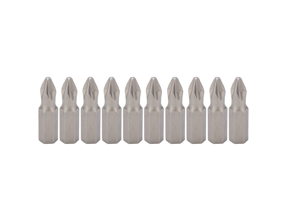 10 Piezas Brocas De Destornillador Cruzadas 25mm Acero Aleación S2 Antideslizantes Magnéticas Para Taladro Eléctrico Manual
