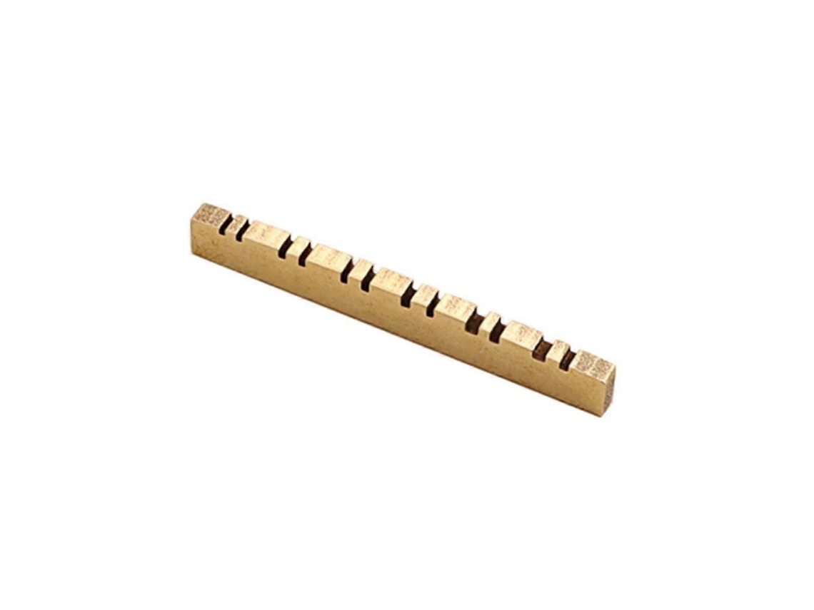 Cejuela de guitarra de latón bañada en oro, 12 cuerdas, compatible con guitarra acústica.