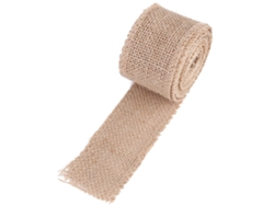 Rollo de Tela Decorativa en Lona, Yute o Guata de 5cm para Adornos Navideños