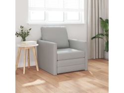 Sofá Cama 2-en-1 Gris Nube 74x77x81 Cm Tela Wsd941213