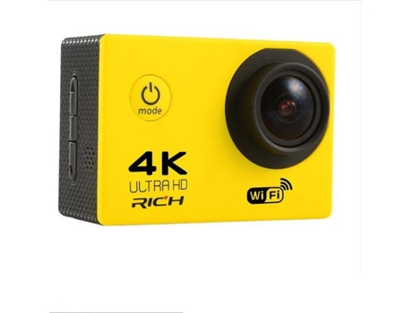 Action Cam SLOWMOOSE Ultra HD (4K / 30 Fps - Wi-Fi 2.0 - 5 MP - Amarillo)