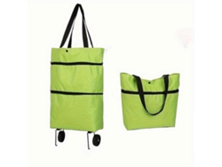 1 bolsa plegable, pequeña para carrito de compras, grande para compras en supermercado, carrito de compras portátil con diseño artesanal GOKOCO