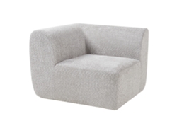 Módulo Rinconero De Sofá Hurvas Bouclé - Gris [EN.CASA]