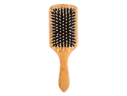 1 Peine De Masaje De Madera Natural Para El Cuidado Del Cabello Y El Cuero Cabelludo (negro)