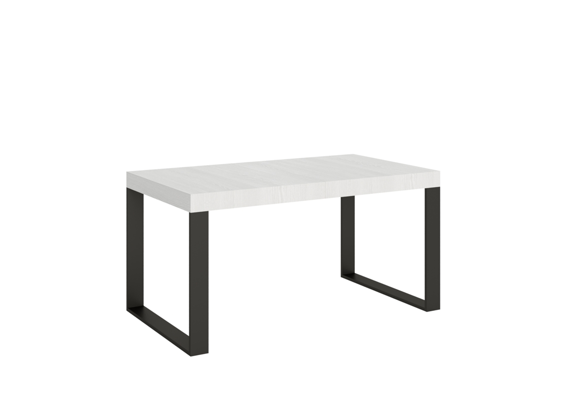 Mesa de Comedor ITAMOBY Tecno Premium (90x160/264 - Paneles de Melamina - Fresno Blanco)
