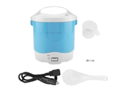 Olla Arrocera Eléctrica Multifuncional Portátil De 24 V Y 180 W Con Capacidad De 1,6 L Para Coche, Con Vaporera - Azul