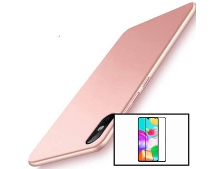 Kit Protector de Cristal Templado 5D Full Cover y Funda SlimShield Xiaomi Redmi 9A Sport PHONECARE Rosa