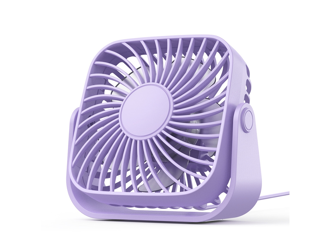 Ventilador De Escritorio Silencioso Portátil Con Alimentación Usb (púrpura) Gertiz