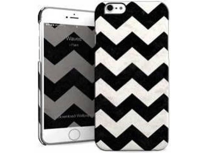 Funda iPhone 6, 6s, 7, 8 I-PAINT Hard Waves Negro