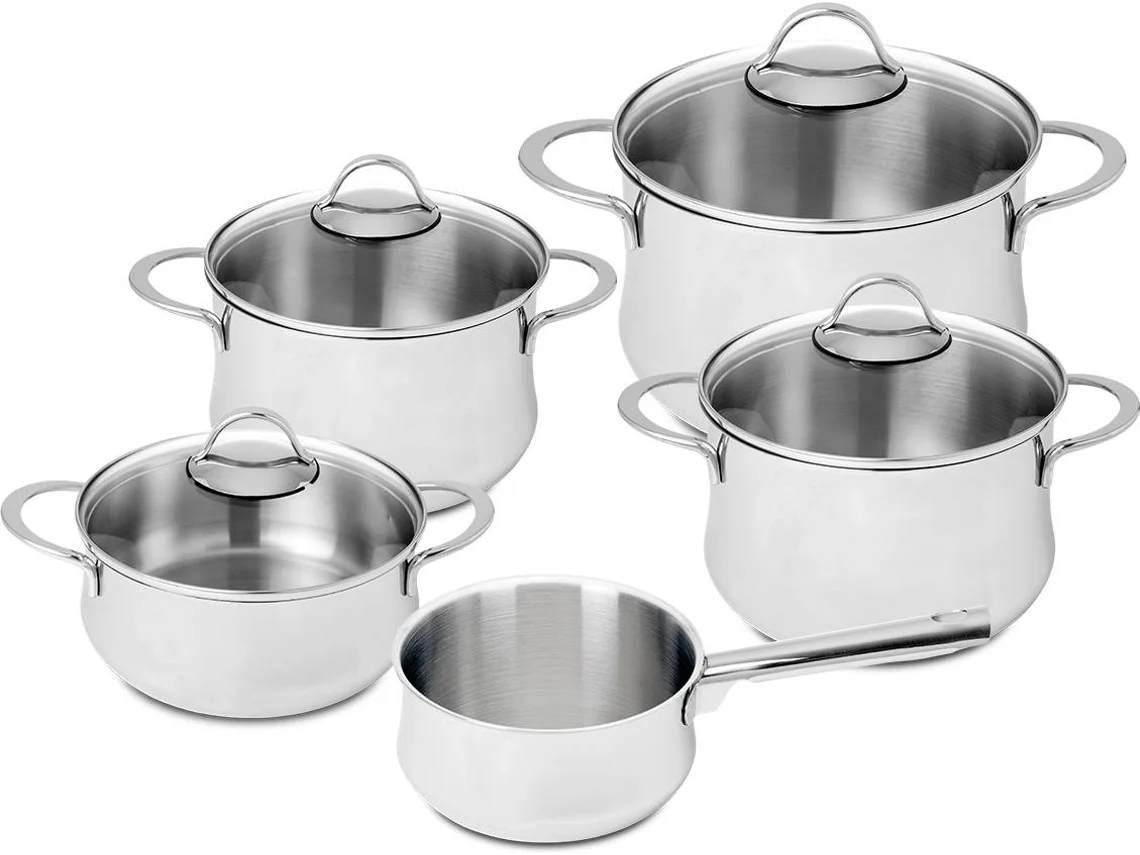 Batería de cocina SILAMPOS Monsaraz Glass (5 piezas)