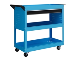 Caja De Herramientas De 3 Niveles Con 4 Ruedas, Azul, 82x35x76cm