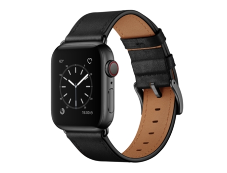 Correa para Smartwatch Funda clásica de cuero genuino para Apple Watch Ultra 49 mm y Watch Ultra 2 49 mm / Series 9 y 8 y 7 45 mm / SE 3 y SE 2 y