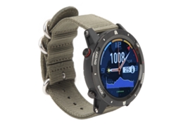 Reloj deportivo inteligente de 1,28 pulgadas, IP68, para correr y nadar, color verde oliva.