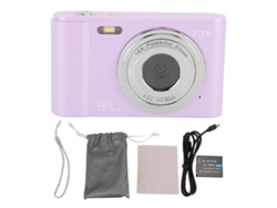 Cámara Digital 2.7k 48mp Pantalla Grande De 2,88 Pulgadas Zoom Digital 16x Cámara Digital Hd Webcam Con Luz De Relleno Led Para Niños Lila Claro