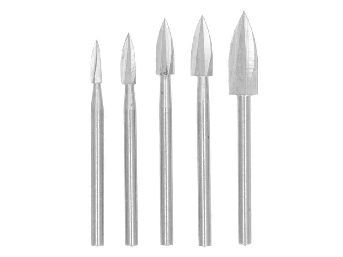 Conjunto De 5 Ferramentas De Gravura Em Aço De Alta Velocidade Com 3 Sulcos Para Madeira E Cortiça Modelagem Madeireira